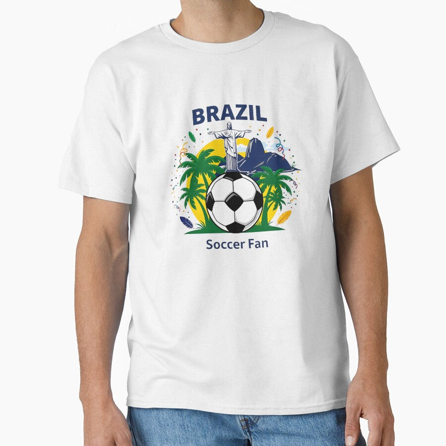 Brazil Soccer Fan T-shirt by Gui & Viny Unisex T-shirt, Sweatshirt, Hoodie, Long Sleeve Tee - T-Shirt, Sweatshirt, Hoodie