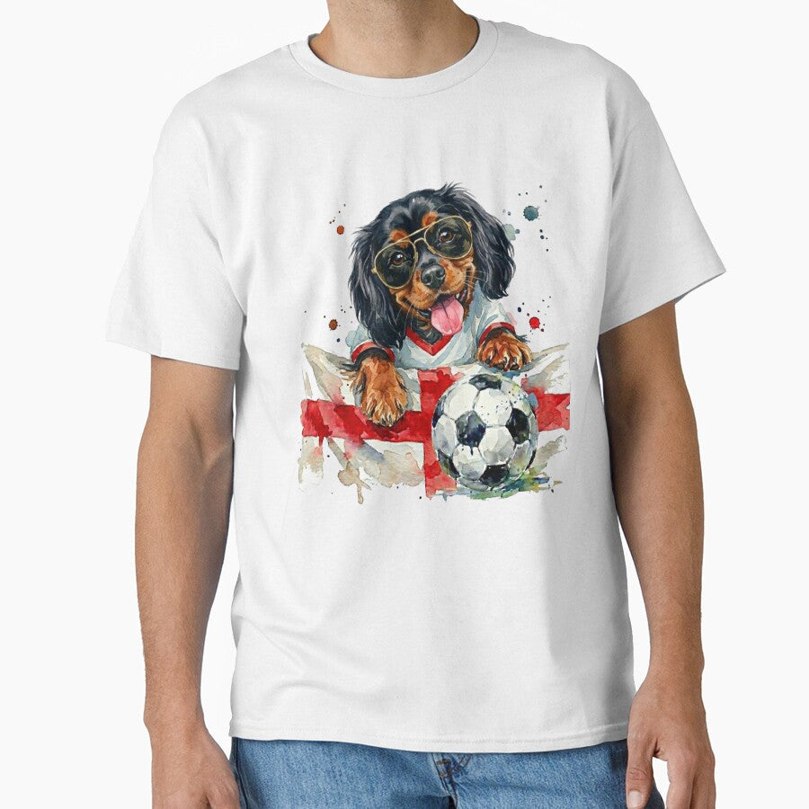 Cavalier King Charles b/t World Cup England Suppawter by The Suppawters Unisex T-shirt, Sweatshirt, Hoodie, Long Sleeve Tee - T-Shirt, Sweatshirt, Hoodie