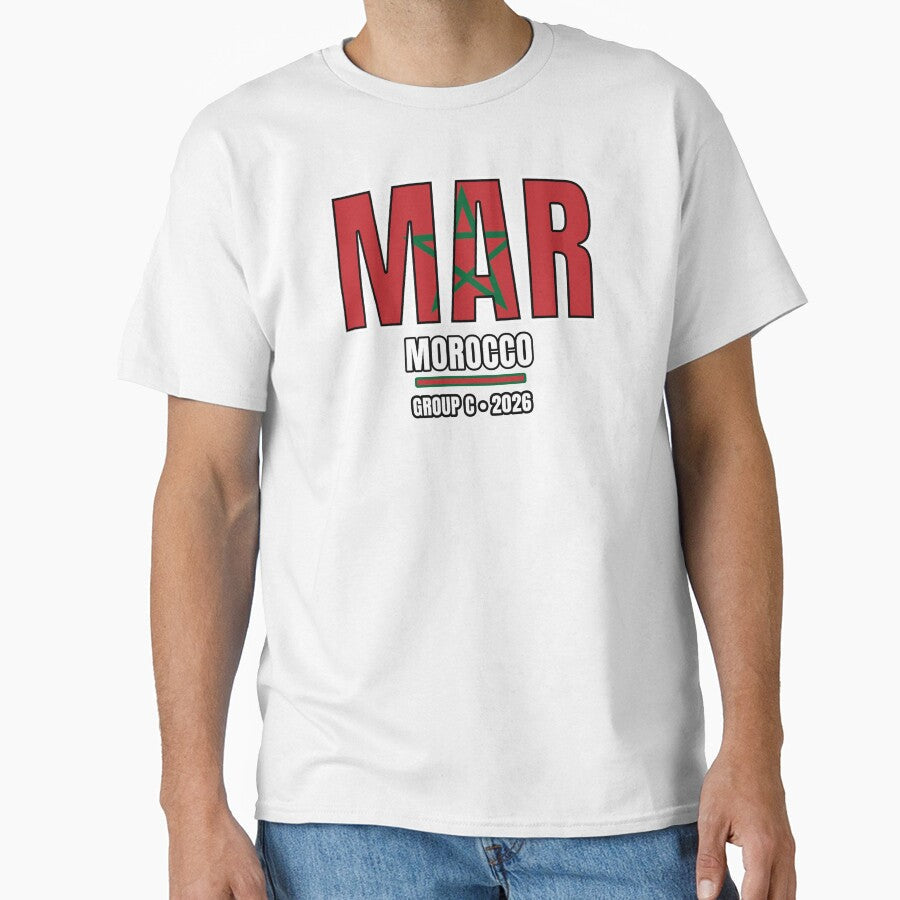 Morocco 2026 Football Shirt | MAR Morocco Soccer Fan Apparel | Morocco National Team Supporter Tee | Football 2026 Gift by The Hairy Melon - T-Shirt, Sweatshirt, Hoodie