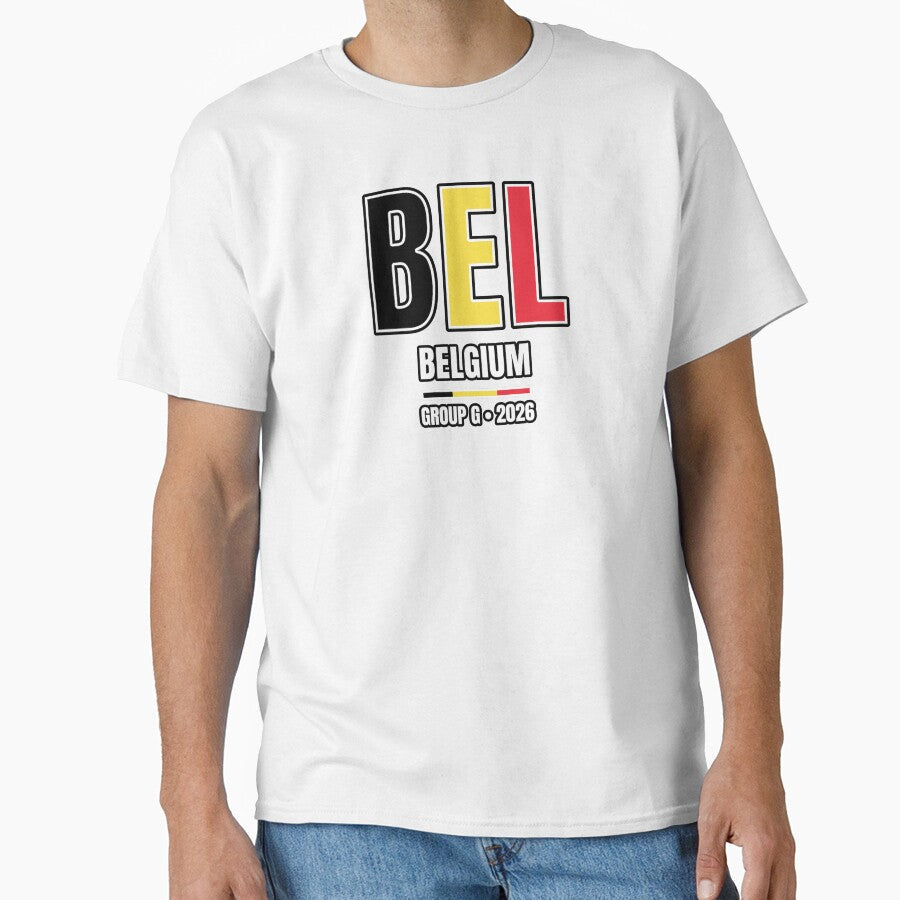 Belgium 2026 Football Shirt | BEL Belgium Soccer Fan Apparel | Belgium National Team Supporter Tee | Gift by The Hairy Melon - T-Shirt, Sweatshirt, Hoodie