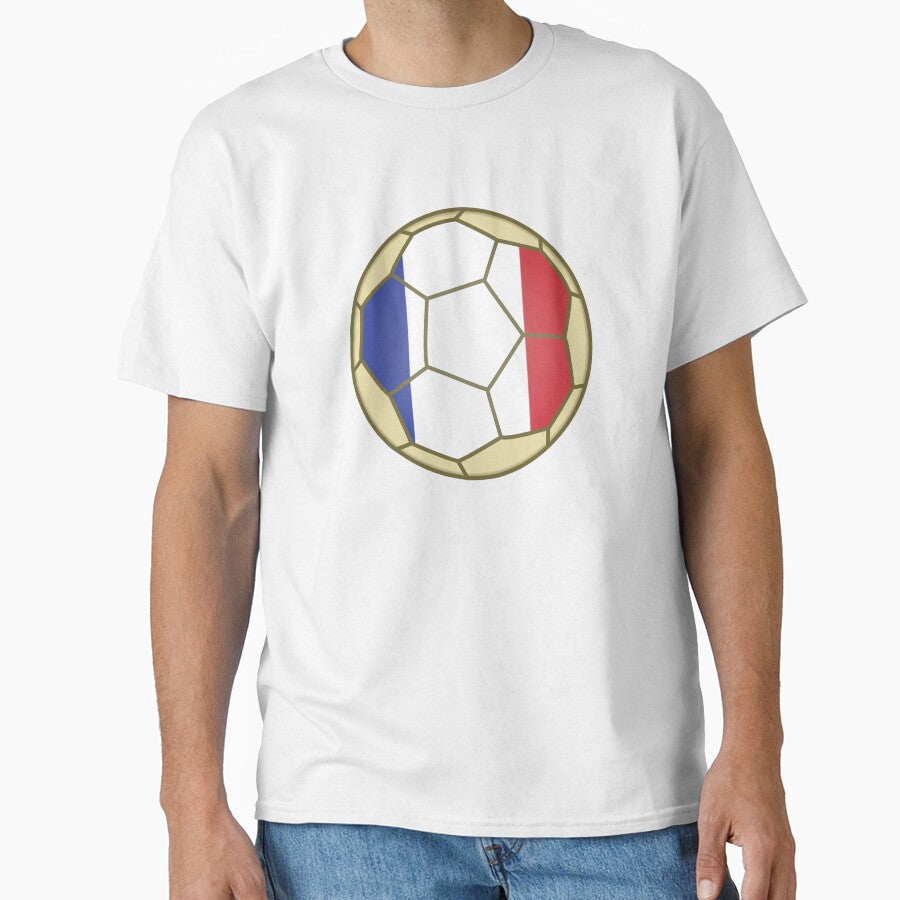 France Soccer Ball - Summer Sports by ViewerEqualsPhoton Unisex T-shirt, Sweatshirt, Hoodie, Long Sleeve Tee - T-Shirt, Sweatshirt, Hoodie