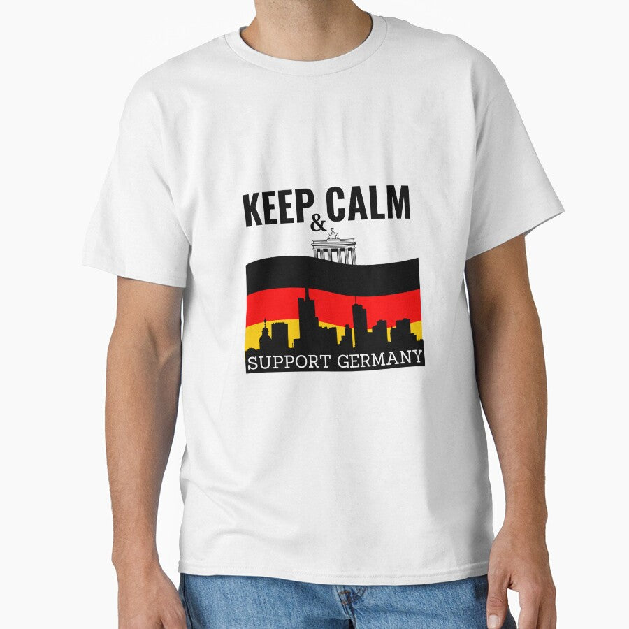 Keep Calm and Support Germany by cravinartist Unisex T-shirt, Sweatshirt, Hoodie, Long Sleeve Tee - T-Shirt, Sweatshirt, Hoodie