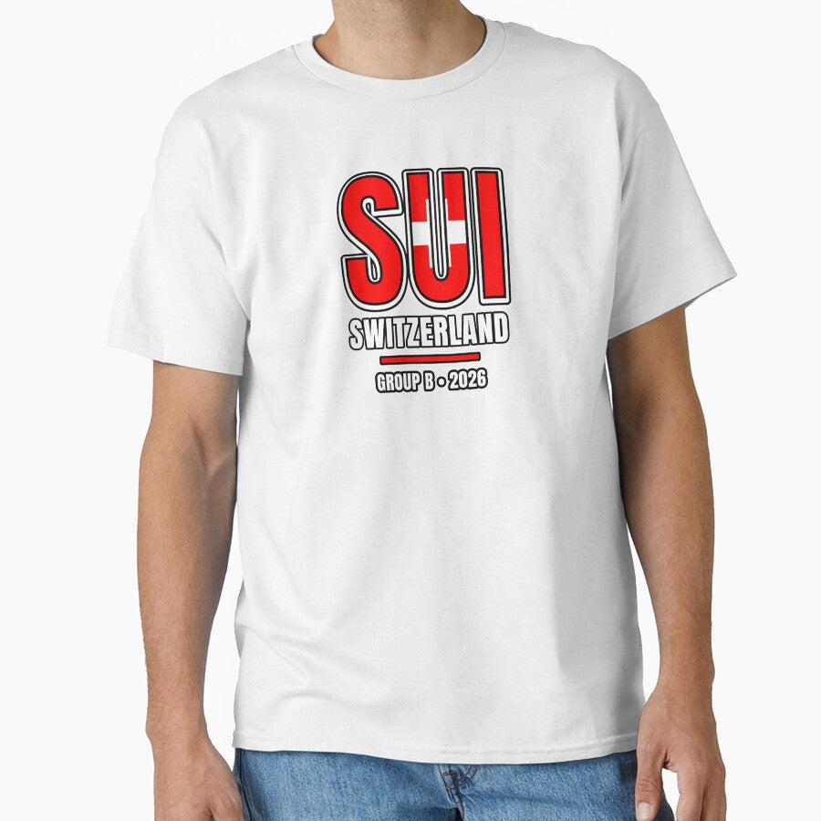 Switzerland 2026 Football Shirt | SUI Switzerland Soccer Fan Apparel | Switzerland National Team Supporter Tee | Football 2026 Gift by The Hairy Melon - T-Shirt, Sweatshirt, Hoodie