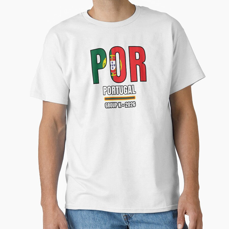 Portugal 2026 Football Shirt | POR Portugal Soccer Fan Apparel | Portugal National Team Supporter Tee | Football 2026 Gift by The Hairy Melon - T-Shirt, Sweatshirt, Hoodie