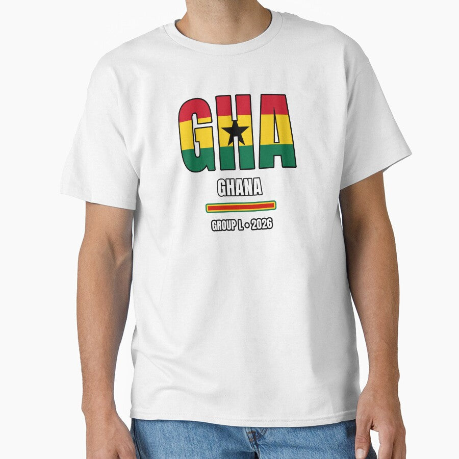 Ghana 2026 Football Shirt | GHA Ghana Soccer Fan Apparel | Ghana National Team Supporter Tee | Football 2026 Gift by The Hairy Melon - T-Shirt, Sweatshirt, Hoodie