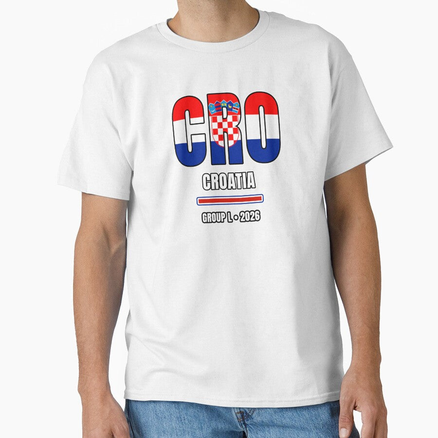 Croatia 2026 Football Shirt | CRO Croatia Soccer Fan Apparel | Croatia National Team Supporter Tee | Football 2026 Gift by The Hairy Melon - T-Shirt, Sweatshirt, Hoodie