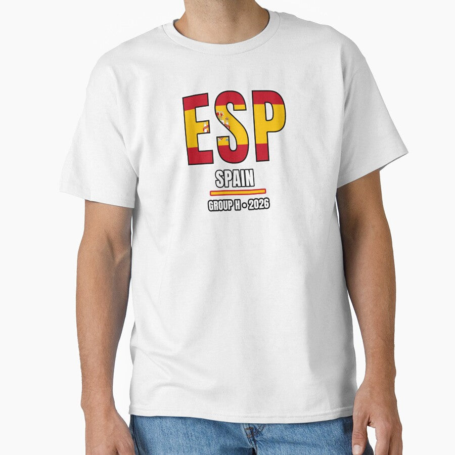 Spain 2026 Football Shirt | ESP Spain Soccer Fan Apparel | Spain National Team Supporter Tee | Football 2026 Gift by The Hairy Melon - T-Shirt, Sweatshirt, Hoodie
