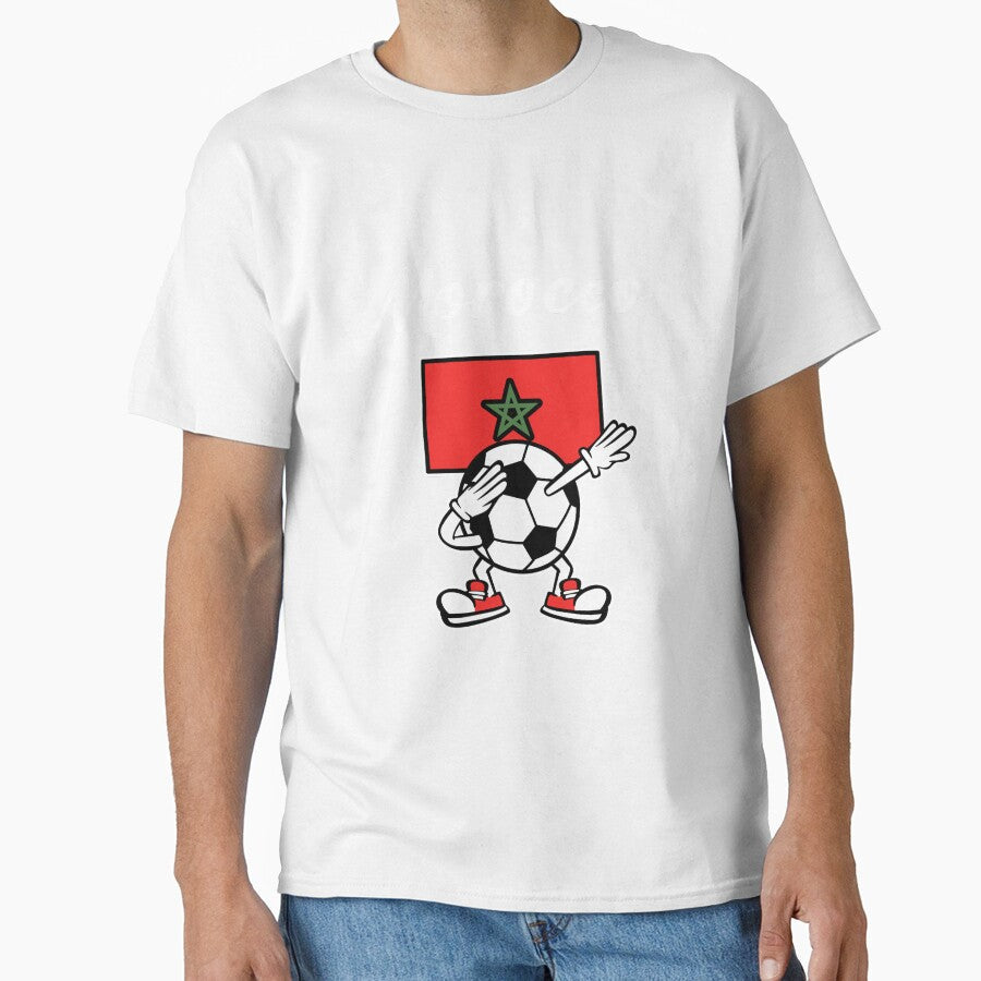 MOROCCO - Dabbing Football Soccer Ball - MOROCCO by Darling DeDe Unisex T-shirt, Sweatshirt, Hoodie, Long Sleeve Tee - T-Shirt, Sweatshirt, Hoodie