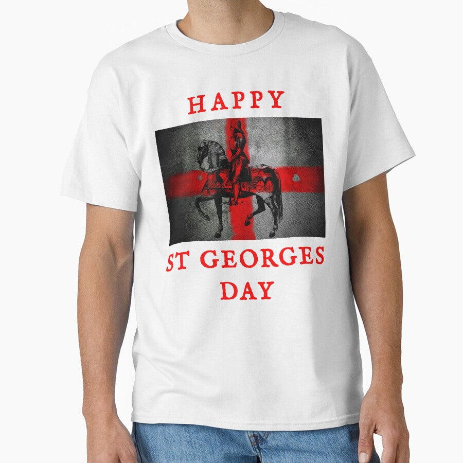 Happy St George's Day by swaise Unisex T-shirt, Sweatshirt, Hoodie, Long Sleeve Tee - T-Shirt, Sweatshirt, Hoodie