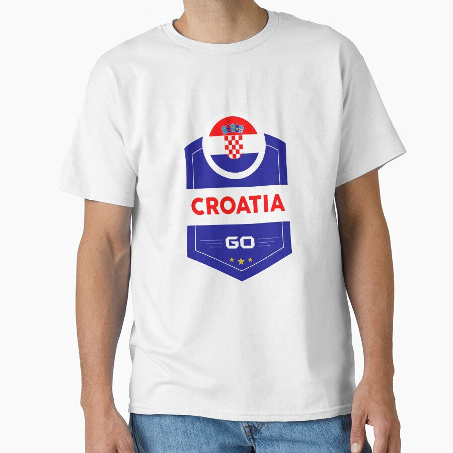 CROATIA FLAG SHIELD by MarkMotta Unisex T-shirt, Sweatshirt, Hoodie, Long Sleeve Tee - T-Shirt, Sweatshirt, Hoodie