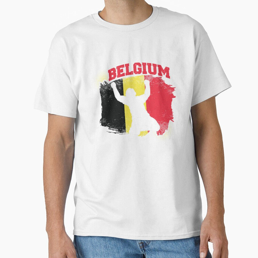 Football Soccer Belgium Flag by TomGiantDesigns Unisex T-shirt, Sweatshirt, Hoodie, Long Sleeve Tee - T-Shirt, Sweatshirt, Hoodie