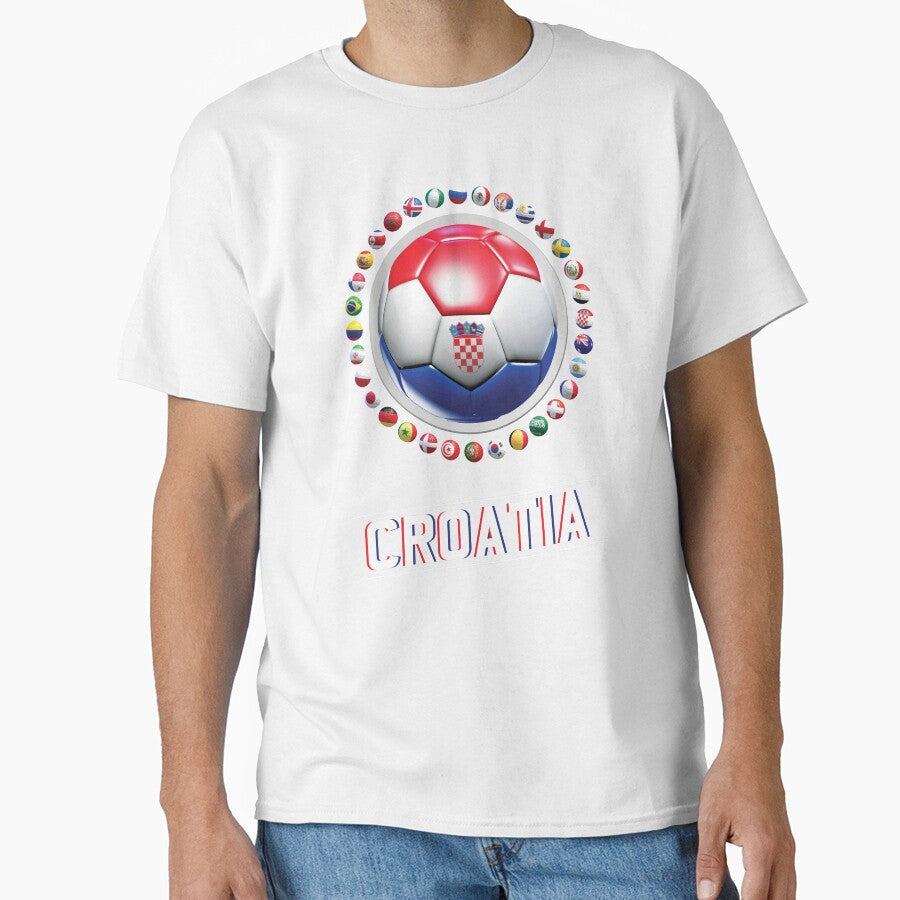 Croatia - World Football Championship by m. i. Unisex T-shirt, Sweatshirt, Hoodie, Long Sleeve Tee - T-Shirt, Sweatshirt, Hoodie
