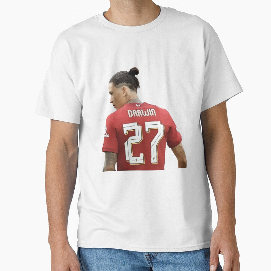 Darwin Nunez 27 by ijdesigns Unisex T-shirt, Sweatshirt, Hoodie, Long Sleeve Tee - T-Shirt, Sweatshirt, Hoodie