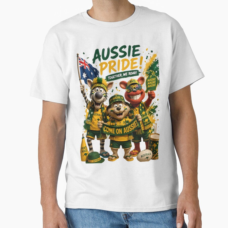 Come On Aussie  Australia World Cup 2026 Fans by WabiSabiSjak Unisex T-shirt, Sweatshirt, Hoodie, Long Sleeve Tee - T-Shirt, Sweatshirt, Hoodie