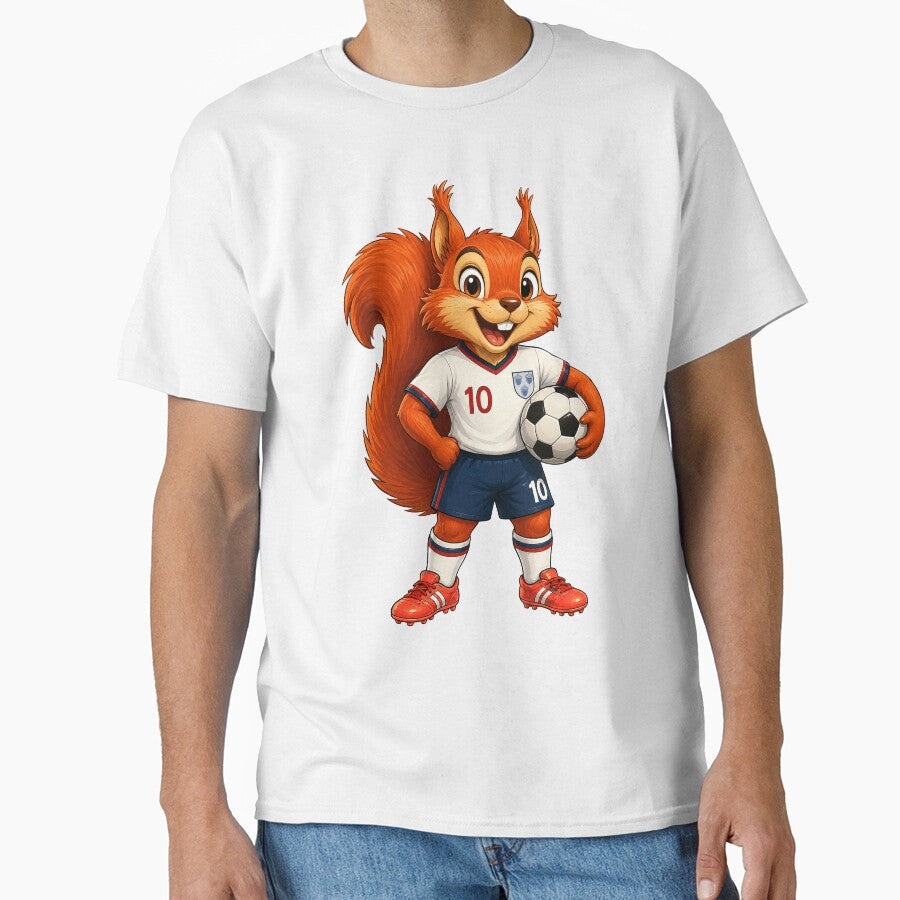 England Striker Squirrel by SecretSquirrellDesigns Unisex T-shirt, Sweatshirt, Hoodie, Long Sleeve Tee - T-Shirt, Sweatshirt, Hoodie