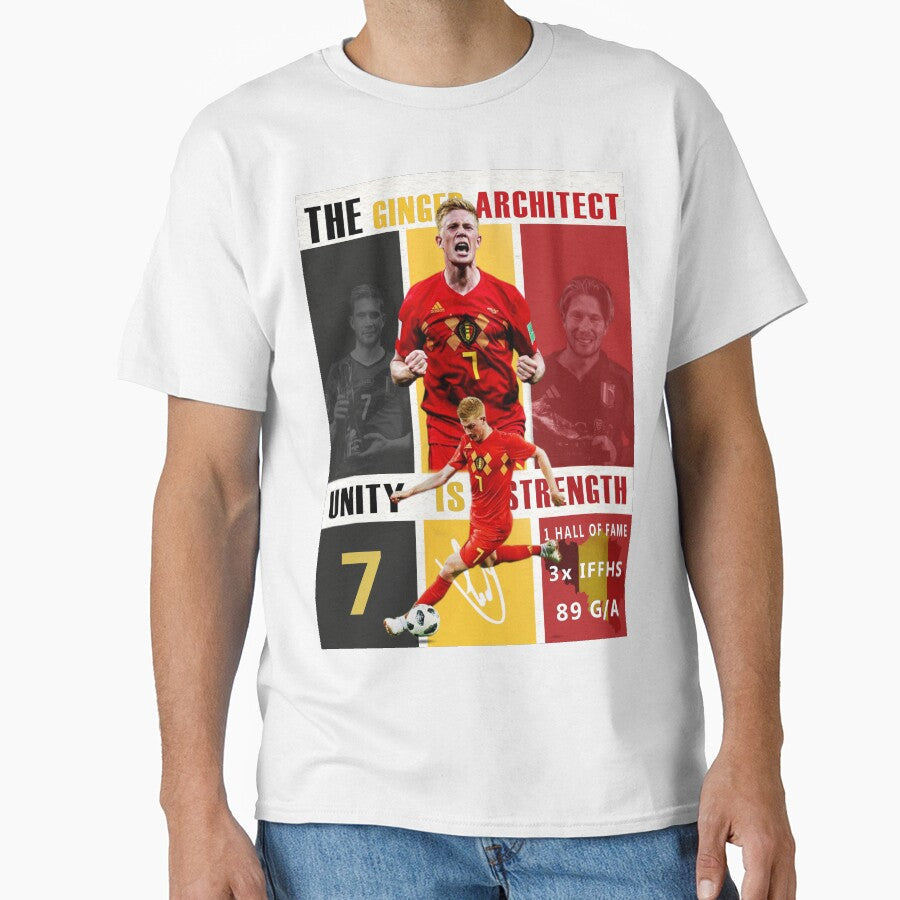 Kevin De Bruyne Belgium Football Poster  - Soccer Fan Print by Af-RT10 Unisex T-shirt, Sweatshirt, Hoodie, Long Sleeve Tee - T-Shirt, Sweatshirt, Hoodie