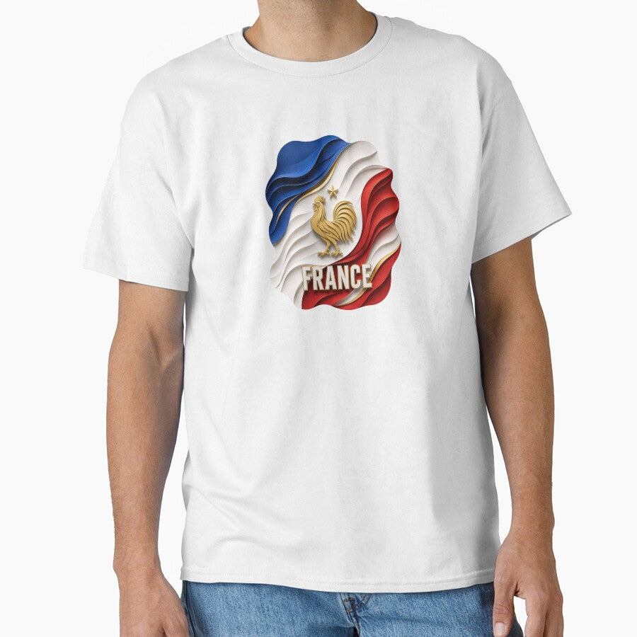 France Football Fan Design | French Soccer Supporter Gift | World Cup Fan Style by Adham2001 - T-Shirt, Sweatshirt, Hoodie