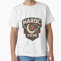 Morocco 2026 Retro Vintage Football Fan T-Shirt by ArthUpscale Unisex T-shirt, Sweatshirt, Hoodie, Long Sleeve Tee - T-Shirt, Sweatshirt, Hoodie