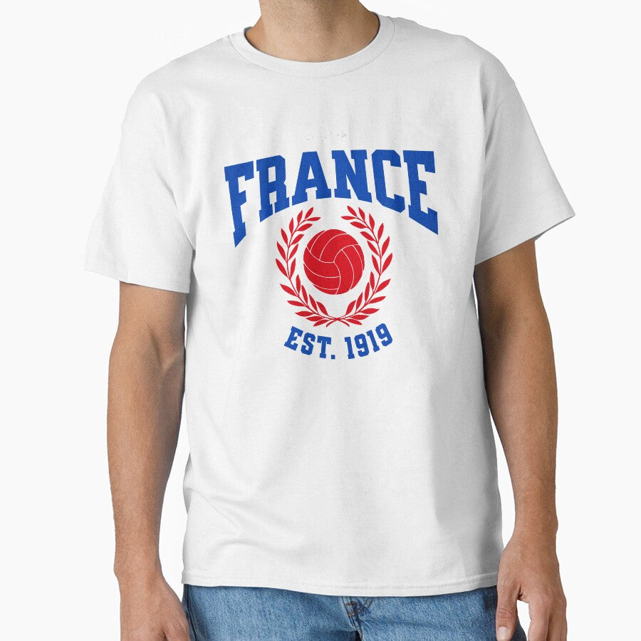 France Football - Vintage National Pride Varsity by NiceTeeClub Unisex T-shirt, Sweatshirt, Hoodie, Long Sleeve Tee - T-Shirt, Sweatshirt, Hoodie