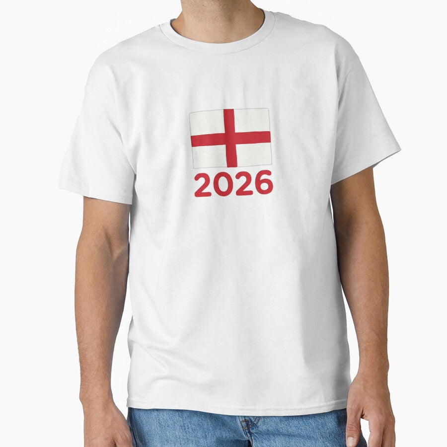 England Flag 2026 | England Football Supporter Design, Stickers, Mugs, Tapestry by 21 Tulips - T-Shirt, Sweatshirt, Hoodie