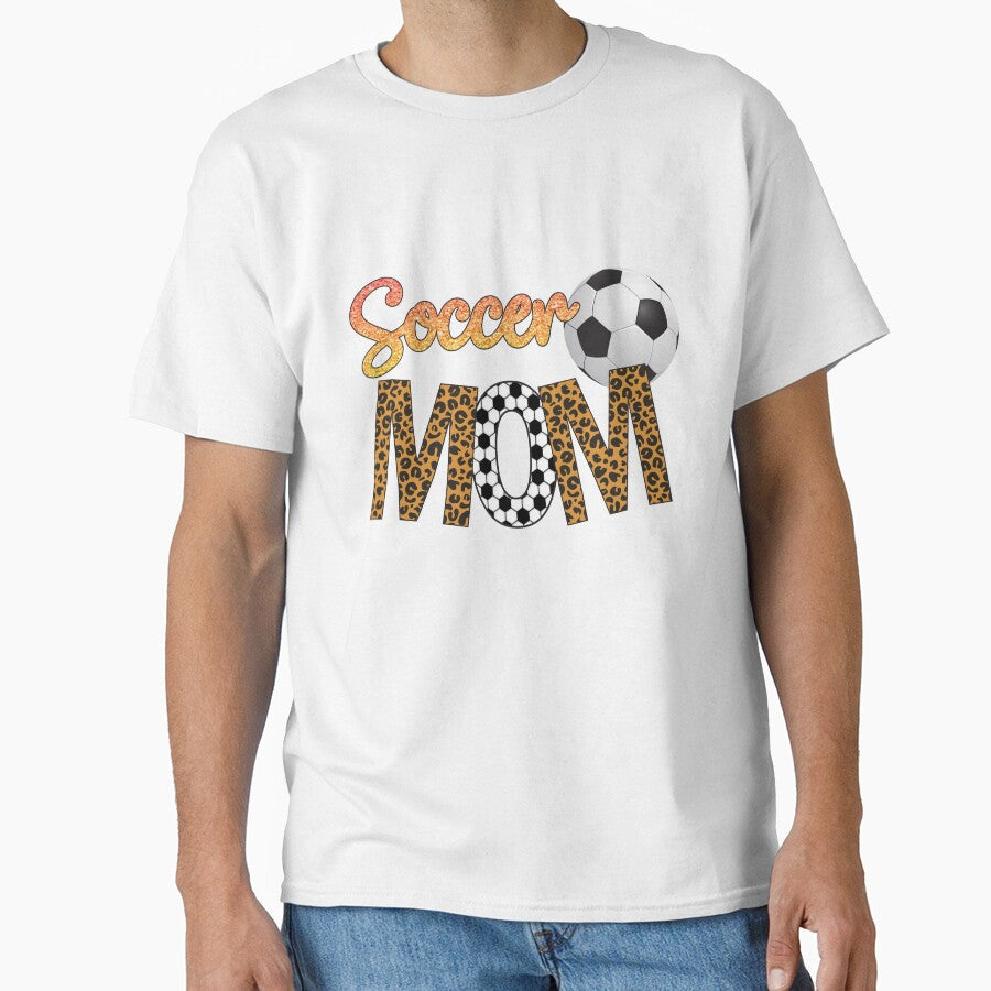 Soccer Mom, Leopard Heart, Soccer Mom Iron, Soccer ball, Gifts for Mom Happy Mother's Day by RaspberryEM - T-Shirt, Sweatshirt, Hoodie