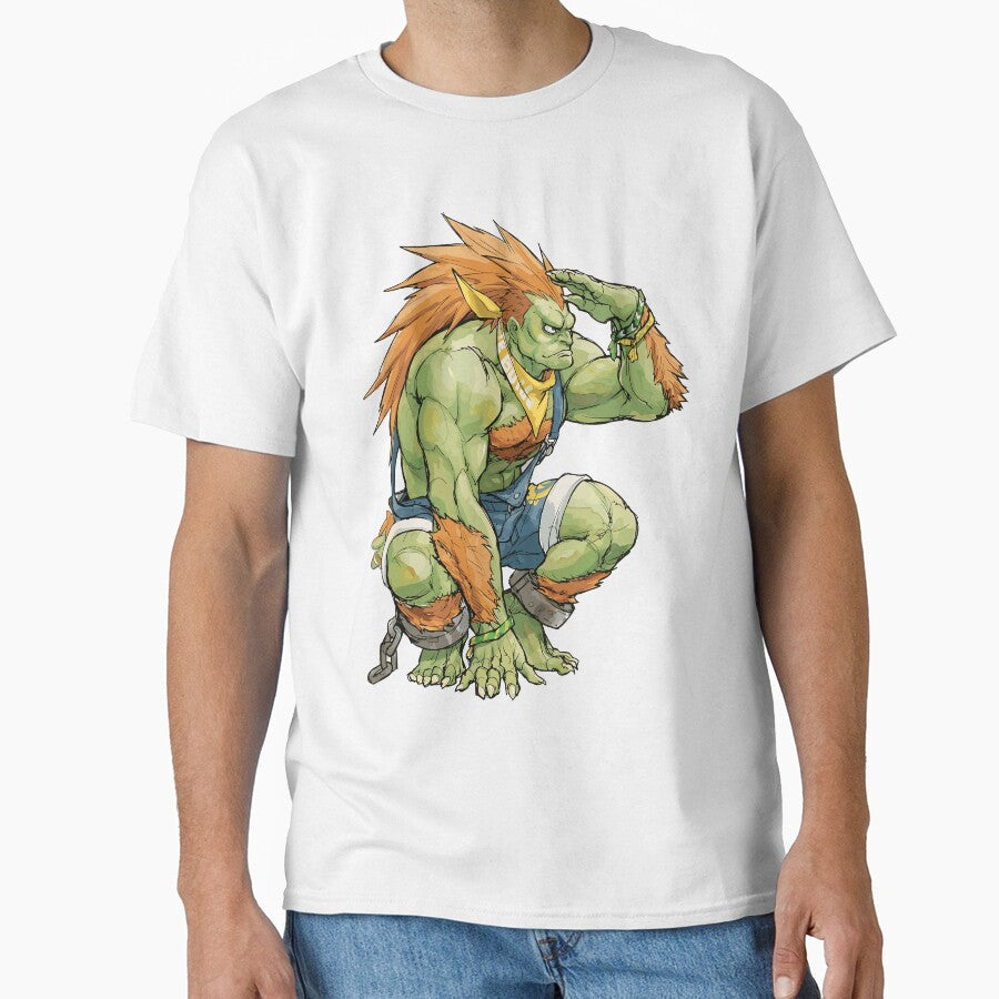 Blanka Street Fighter SF6 Fanart by bapupa Unisex T-shirt, Sweatshirt, Hoodie, Long Sleeve Tee - T-Shirt, Sweatshirt, Hoodie