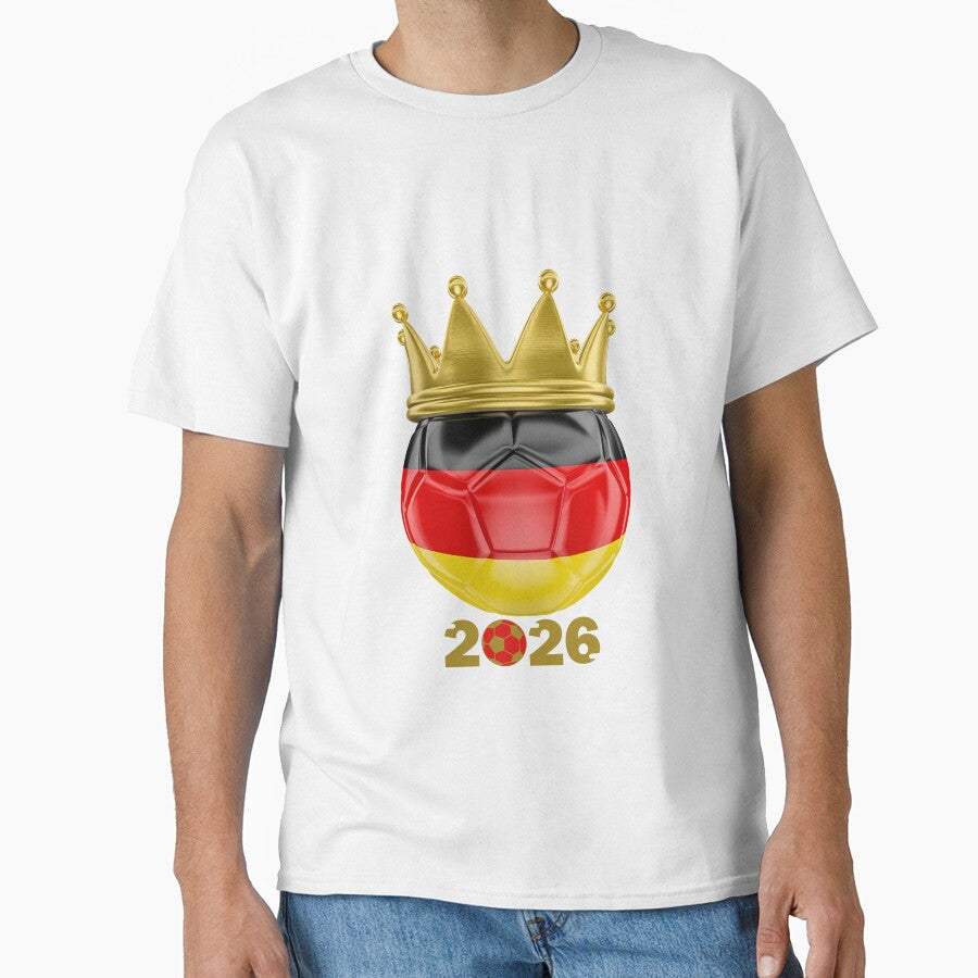 Germany Football Champion Crown 2026 by AchraffPrint Unisex T-shirt, Sweatshirt, Hoodie, Long Sleeve Tee - T-Shirt, Sweatshirt, Hoodie
