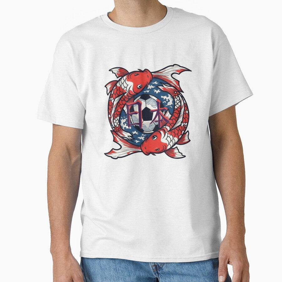 Nippon Football Ukiyo-e Style by Majorprint Unisex T-shirt, Sweatshirt, Hoodie, Long Sleeve Tee - T-Shirt, Sweatshirt, Hoodie