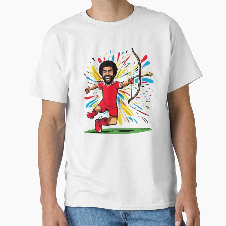 Mo Salah  Bow & Arrow Goal Celebration Design by Ink on Thread Unisex T-shirt, Sweatshirt, Hoodie, Long Sleeve Tee - T-Shirt, Sweatshirt, Hoodie