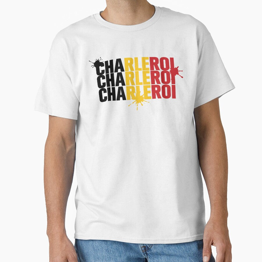 Charleroi United Colors Of Belgium by Urosek Unisex T-shirt, Sweatshirt, Hoodie, Long Sleeve Tee - T-Shirt, Sweatshirt, Hoodie