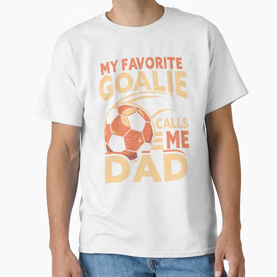 Dad Soccer Player Father by Shirtcaesar Unisex T-shirt, Sweatshirt, Hoodie, Long Sleeve Tee - T-Shirt, Sweatshirt, Hoodie