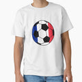 France Flag Soccer Ball by FinalScoreClub Unisex T-shirt, Sweatshirt, Hoodie, Long Sleeve Tee - T-Shirt, Sweatshirt, Hoodie