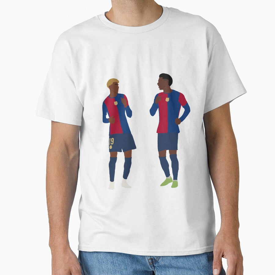 Lamine Yamal Alejandro Balde Dance by shahstickerinc Unisex T-shirt, Sweatshirt, Hoodie, Long Sleeve Tee - T-Shirt, Sweatshirt, Hoodie