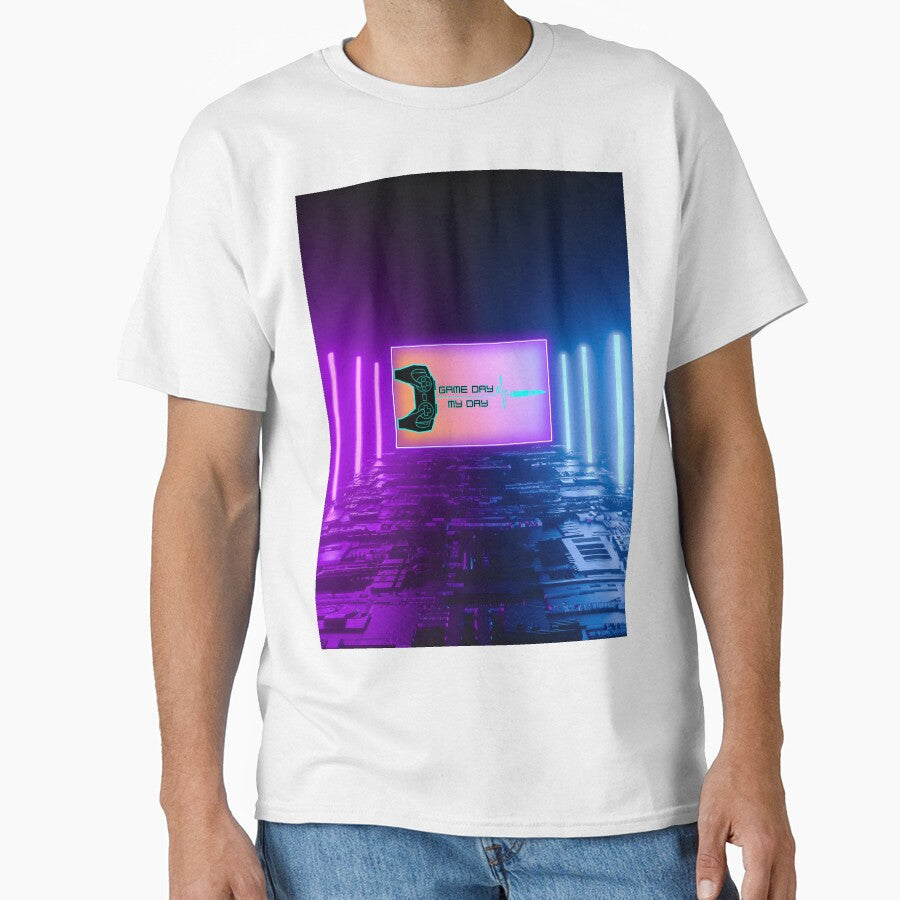 Game days neon by umfhn Unisex T-shirt, Sweatshirt, Hoodie, Long Sleeve Tee - T-Shirt, Sweatshirt, Hoodie