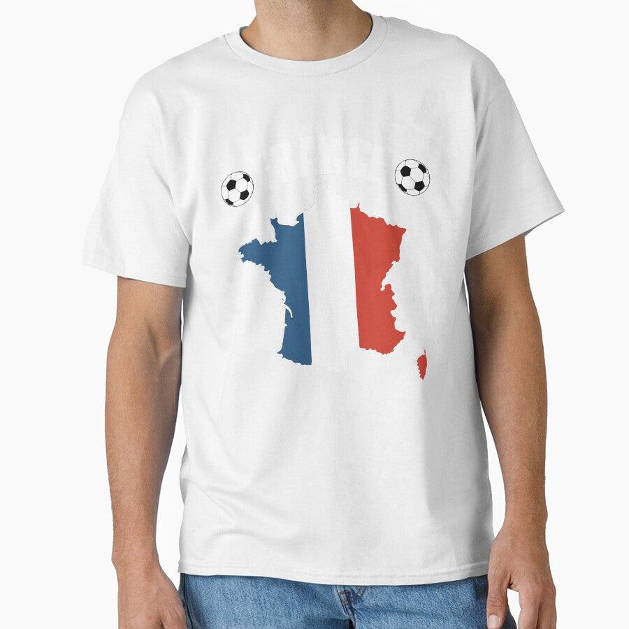 France Football Map - French Flag Soccer by TravelScientist Unisex T-shirt, Sweatshirt, Hoodie, Long Sleeve Tee - T-Shirt, Sweatshirt, Hoodie