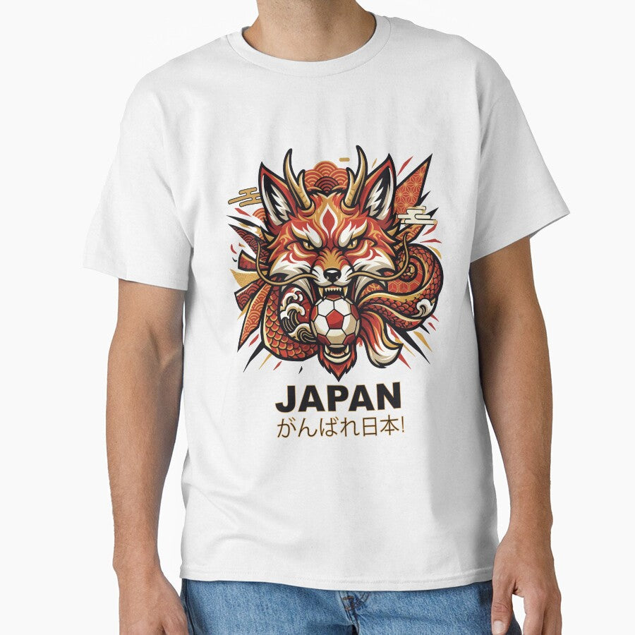 World Cup Japan Football Fox by MarcV88 Unisex T-shirt, Sweatshirt, Hoodie, Long Sleeve Tee - T-Shirt, Sweatshirt, Hoodie
