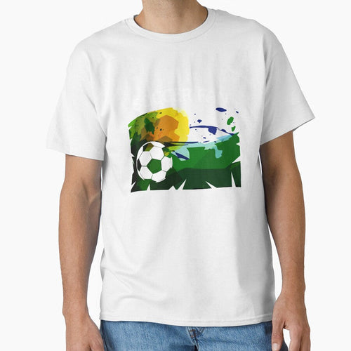 "Soccer Fan" with colorful vector art by Neonyx2020 Unisex T-shirt, Sweatshirt, Hoodie, Long Sleeve Tee - T-Shirt, Sweatshirt, Hoodie