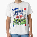 Where Soccer Lives - France by Endeva4eva Unisex T-shirt, Sweatshirt, Hoodie, Long Sleeve Tee - T-Shirt, Sweatshirt, Hoodie