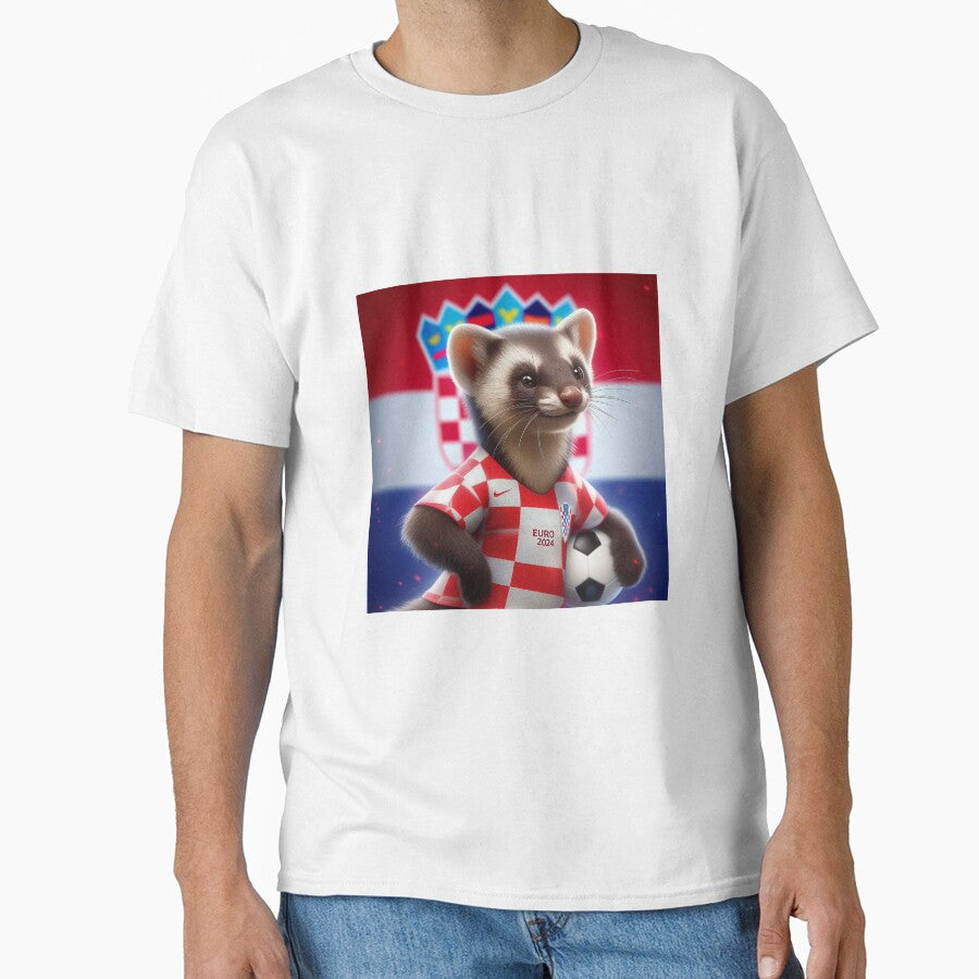 The Croatia mascot by Picsgalleryai Unisex T-shirt, Sweatshirt, Hoodie, Long Sleeve Tee - T-Shirt, Sweatshirt, Hoodie