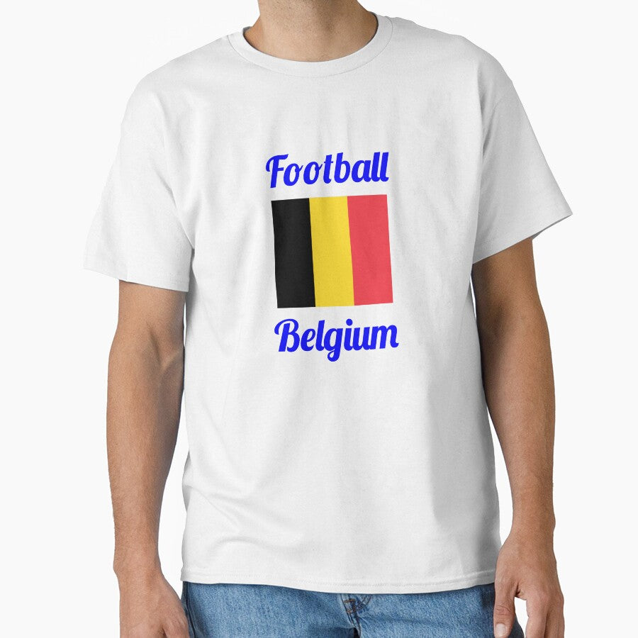 Belgium Football Fan Flag  Belgian Soccer Supporter Gear by Fleetwood1994 Unisex T-shirt, Sweatshirt, Hoodie, Long Sleeve Tee - T-Shirt, Sweatshirt, Hoodie