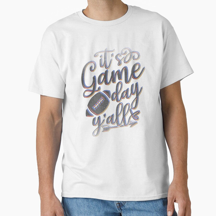 It's Game Day Y'all Vintage by franktact Unisex T-shirt, Sweatshirt, Hoodie, Long Sleeve Tee - T-Shirt, Sweatshirt, Hoodie