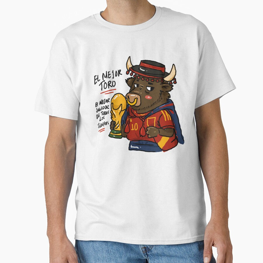 Awkward Animal Hat Club  El Mejor Toro | Spain Football Legend by chupichapa Unisex T-shirt, Sweatshirt, Hoodie, Long Sleeve Tee - T-Shirt, Sweatshirt, Hoodie