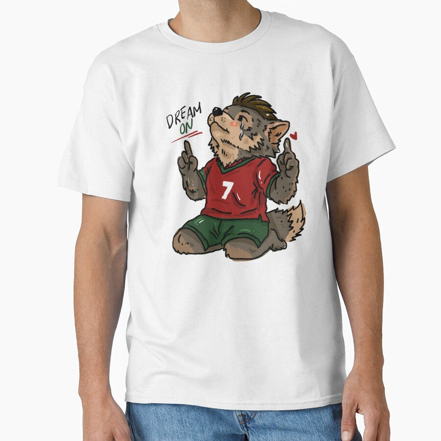 Portugal Dream On Wolf Football Fan Sticker | World Cup 2026 Animal Hat by chupichapa Unisex T-shirt, Sweatshirt, Hoodie, Long Sleeve Tee - T-Shirt, Sweatshirt, Hoodie