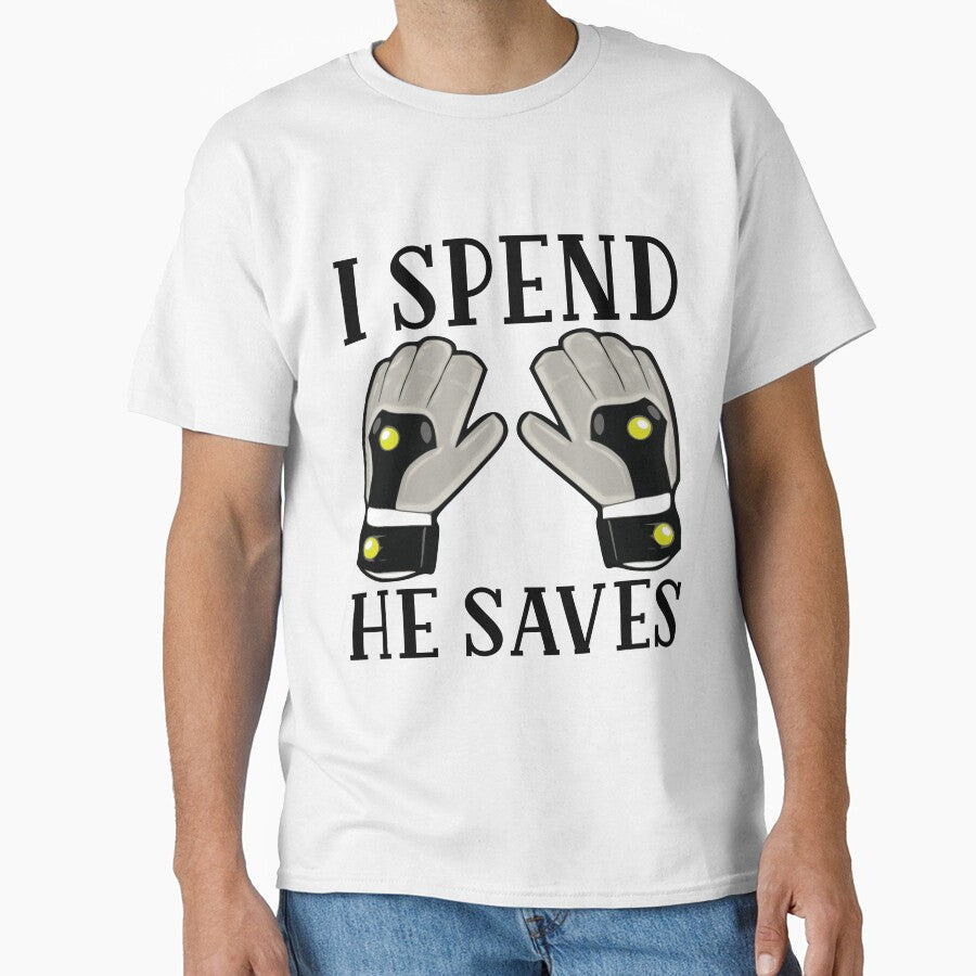 I Spend He Saves Funny Soccer Mom by kamrankhan Unisex T-shirt, Sweatshirt, Hoodie, Long Sleeve Tee - T-Shirt, Sweatshirt, Hoodie