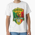Senegal Football Fans Emblem  Green, Yellow & Red Vector Badge Design by Jandedan Unisex T-shirt, Sweatshirt, Hoodie, Long Sleeve Tee - T-Shirt, Sweatshirt, Hoodie