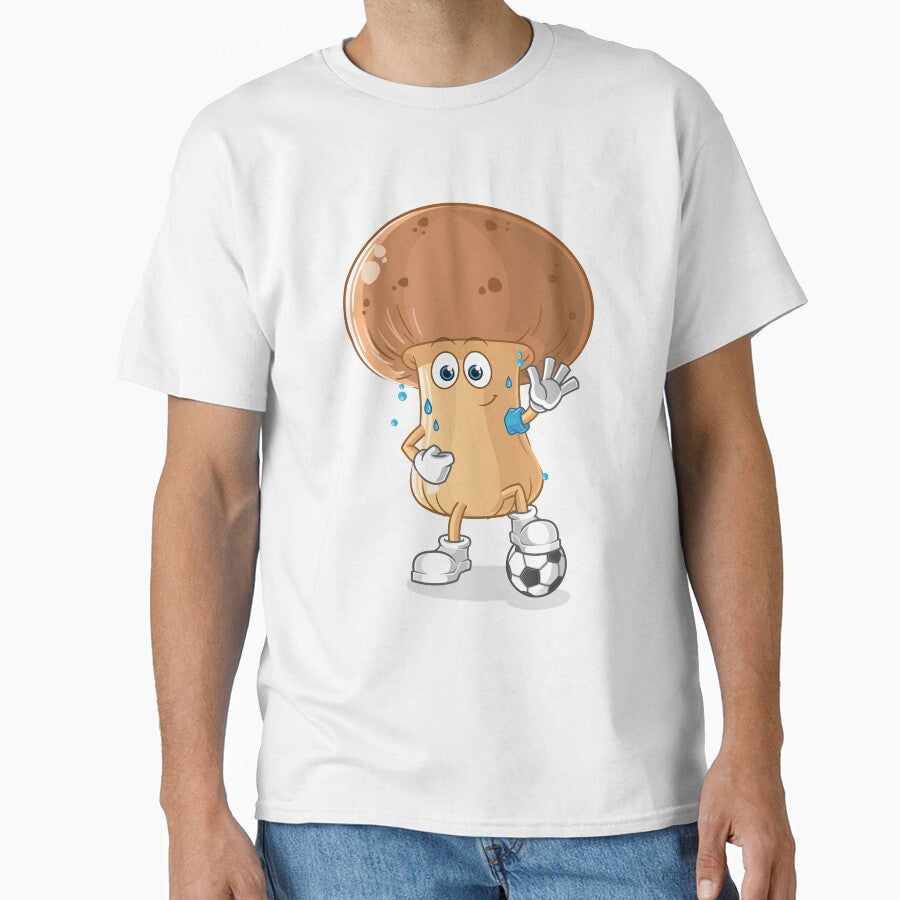 Soccer Mushroom Funny Gift Idea by Marco Damm Unisex T-shirt, Sweatshirt, Hoodie, Long Sleeve Tee - T-Shirt, Sweatshirt, Hoodie