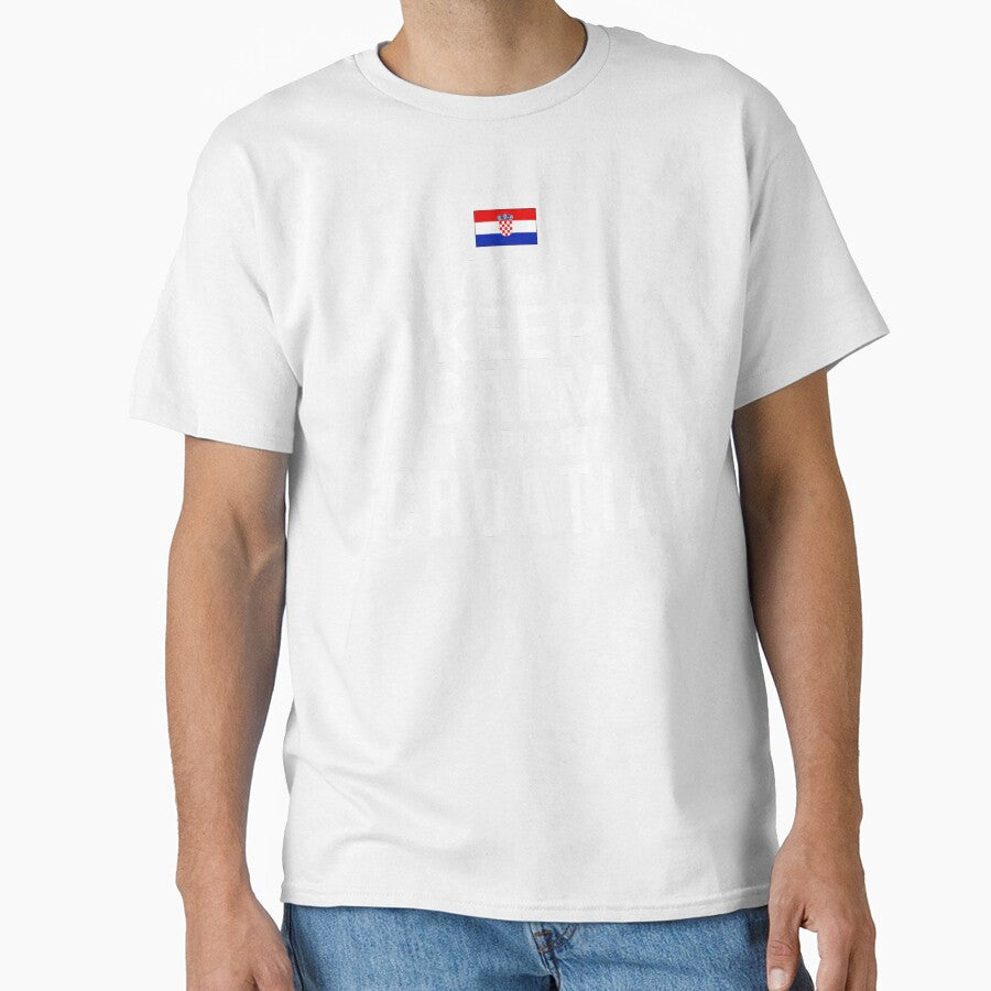 I Can't Keep Calm I Support Croatia by Mhayra Unisex T-shirt, Sweatshirt, Hoodie, Long Sleeve Tee - T-Shirt, Sweatshirt, Hoodie