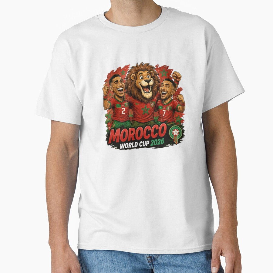 Atlas Lions Ready for 2026 by Pixanova Unisex T-shirt, Sweatshirt, Hoodie, Long Sleeve Tee - T-Shirt, Sweatshirt, Hoodie