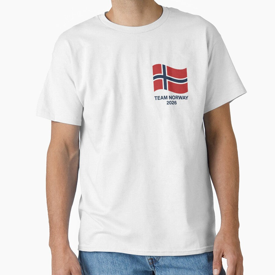Team Norway 2026  Soccer Fan T-Shirt V16 by DBWStudios Unisex T-shirt, Sweatshirt, Hoodie, Long Sleeve Tee - T-Shirt, Sweatshirt, Hoodie