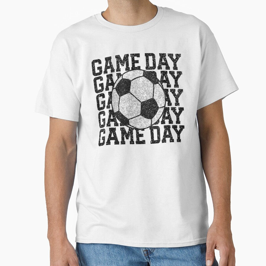 Game Day Silver Glitter Soccer Ball by hobbybox Unisex T-shirt, Sweatshirt, Hoodie, Long Sleeve Tee - T-Shirt, Sweatshirt, Hoodie